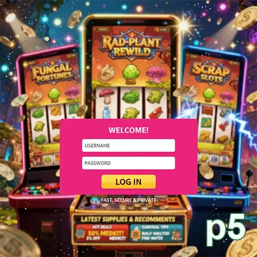 Login seguro no p5 em celular com verificação de conta