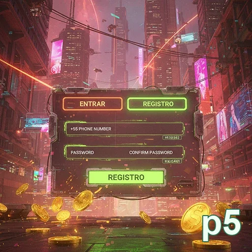 Tela do p5 no celular com proteção ativa e privacidade