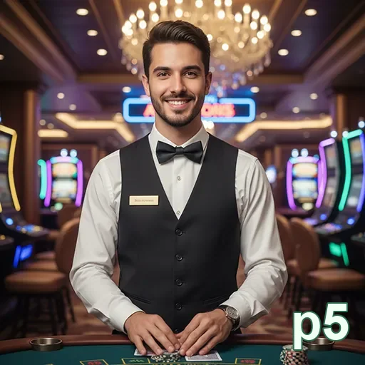 Atendente online no canal de dúvidas de conta da p5